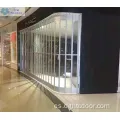 Puerta de acordeón plegable de policarbonato de tienda comercial